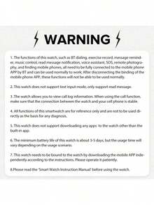 Đồng hồ thông minh màn hình cảm ứng thời trang, được thiết kế dành cho nam nữ trẻ tuổi cũng như các cặp đôi. Hỗ trợ gọi điện không dây, đếm bước chân, điều khiển nhạc và các chức năng theo dõi sức khỏe, tương thích với điện thoại Android/IOS, được trang bị pin 180mAh. Một lựa chọn quà tặng lý tưởng cho năm mới, Ngày Valentine, Lễ Phục Sinh và Giáng sinh. - Nhiều màu - Xem 8