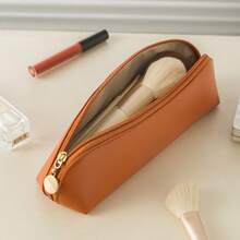 1pc Customized Name Text Makeup Bag, Makeup Brush Holder, Ins High-End Portable Waterproof Multifunctional Toiletry Bag, 2025 New Arrival - Multicolor - View 14