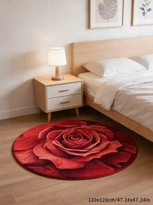 1件装现代花卉图案装饰地毯,卧室装饰,小地毯,地毯,家居装饰,客厅地毯,客厅小地毯,卧室地毯,客厅家居装饰,户外地毯,可水洗地毯,毛绒地毯,厚地毯,蓬松地毯,厚绒地毯,秋冬季地毯 - 彩色 - 查看 7
