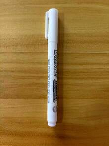 Set de 5 tizas blancas no borrables - Adecuadas para pizarra, ventana, vidrio, bar, póster y otros marcados blancos, marcador de pintura de aceite resistente al agua y rotulador de grafiti, esencial para la temporada de regreso a clases - Multicolor - Ver 14