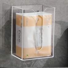 1pc Easy-Install Wall-Mounted Paper Towel Dispenser - Punch-Free, Versatile Holder For Kitchen & Bathroom Tissue - Convenient, Space-Saving Design - Multicolor - View 4