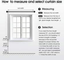 Elegant Black Lace Curtains, 84 Inch Long, Vintage Floral Sheer Panels, Light Filtering, Rod Pocket, 2 Pcs Set, Branch Pattern For Living Room & Bedroom - 黑色 - 查看 7