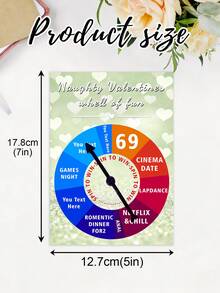 Thiệp chúc mừng xoay tròn cá nhân hóa, trò chơi xoay, kim chỉ xoay, hẹn hò đêm, thiệp Valentine nghịch ngợm cá nhân hóa với vòng quay vui nhộn, kèm phong bì, 6 lựa chọn màu sắc, quà tặng Valentine nghịch ngợm cho anh ấy/cô ấy, quà kỷ niệm, quà tặng cặp đôi. - Nhiều màu - Xem 10