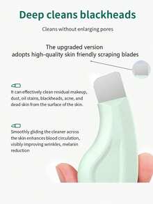 1pc Manual Blackhead Remover, Blackhead Removal Tool, Deep Pore Cleansing Scraper, Blackhead Extractor, Pore Cleansing Master, Comedone Extractor, Whitehead Remover, Facial Cleaning Tool, Beauty Care Tool, Non-Electric Skin Care Brush, Smooth Texture, Mint Green Handle, Easy To Grip, Pore Cleansing Accessory - Multicolor - View 17
