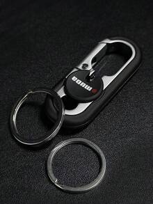 1个不锈钢钥匙链，创意汽车钥匙配件，双环钥匙扣，防丢钥匙链，通用汽车钥匙圈吊坠 - A - 查看 9