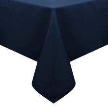 210GSM Rectangle Table Cloth - Heavy Duty Water Resistance Microfiber Tablecloth, Decorative Fabric Table Cover For Outdoor And Indoor Use (Navy Blue,60x144 Inch) - NavyBlue - View 1