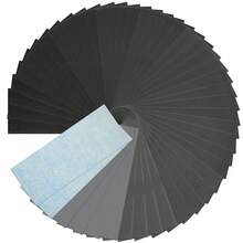 50pcs/Set 30x93cm/9x3.8in Sandpaper Sheets, Suitable For Polishing And Grinding - Multicolor - View 3