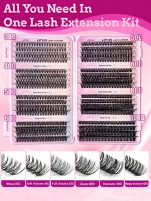 Bộ 632 sợi mi giả cá nhân độ dày 30D+40D+50D+60D+80D+100D, chiều dài 8-16mm, tự làm mi giả, vẻ ngoài tự nhiên, siêu dày, mềm mại, siêu nhẹ, có thể tái sử dụng. Bộ dụng cụ nối mi cá nhân dạng phân đoạn, kèm theo dụng cụ trang điểm, keo dán, chất làm kín và nhíp nối mi. Thích hợp sử dụng tại nhà hoặc khi đi du lịch, cho cuộc sống hàng ngày, đám cưới, hẹn hò, tiệc tùng, lễ hội âm nhạc và Halloween. - màu đen - Xem 7