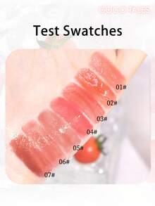 GOGO TALES Son bóng môi độ bóng cao, không lem và lâu trôi, tạo hiệu ứng môi ẩm mượt, dưỡng ẩm, phù hợp cho học sinh, các buổi hẹn hò và trang điểm tự nhiên hàng ngày. - #04 Bột đào - Xem 8