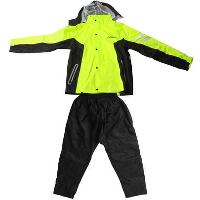 Cycle Raincoat and Pants Set for Women Men Rainproof Lightweight Reflective Motorcycle Windbreaker Jackets Pants M