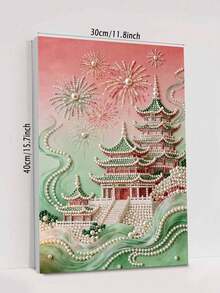 2D Flat Printing 1 Set DIY Handmade Pearl Painting, Size 30x40cm/11.81x17.85in, Creative Decorative Art Painting, DIY Pearl & Diamond Embroidery Kit, Suitable For Home Decor, New House Decoration, DIY Hobbyists, Best Friend Gift, Diamond Painting Kit, Frameless - Multicolor - View 10