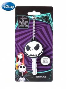 Disney 1PC Officially Licensed Keychain Jack Cute Cartoon Fashion Backpack Car Key Key Ring Pendant Exquisite Creative Clothing Accessories Room Desk Arrangement Decorations Christmas Birthday Gift For Friends And Family - White - View 6