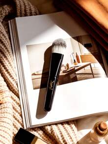 Yves Saint Laurent 9cm Professional Face Foundation Brush, Soft Gradient Color Bristles, Precise Liquid & Cream Foundation Application - Black - View 6