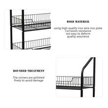 4 Tiers Baskets Adjustable Rolling Display Snack Rack Freestanding Stand Holder - 4-tier Snack Rack - View 4