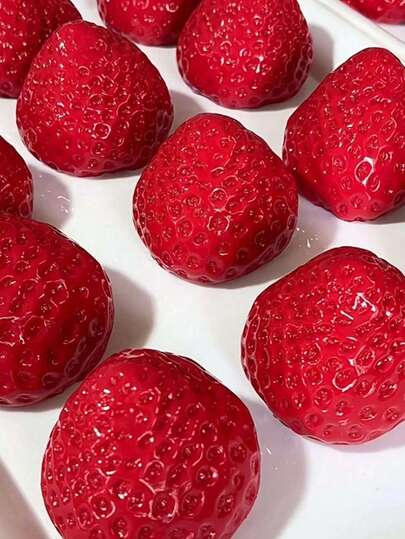 1pc Strawberry Squeeze Toy - Stress Relief Toy - Soft Squishy Toy - Squishy Toy - Fidget Toy - Stitch Toys - Travel Toys - Classroom Fidget Toys - Mini Bath Toys - Christmas Stationery Stress Ball, Birthday Gift, Perfect Gift, Easter Gift, Christmas Gift, Halloween Gift, Christmas Eve Gift