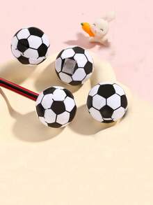 1 Set 1pc Back To School European Cup Football Shaped Pencil Sharpener, Pencil Sharpener, Pencil Sharpener, Student Notebook Pencil Sharpener, Office & School Supplies, Cute Single Hole Plastic Pencil Sharpener, Stainless Steel Blade, Student Stationery Gift, Pencil Sharpener - Multicolor - View 10