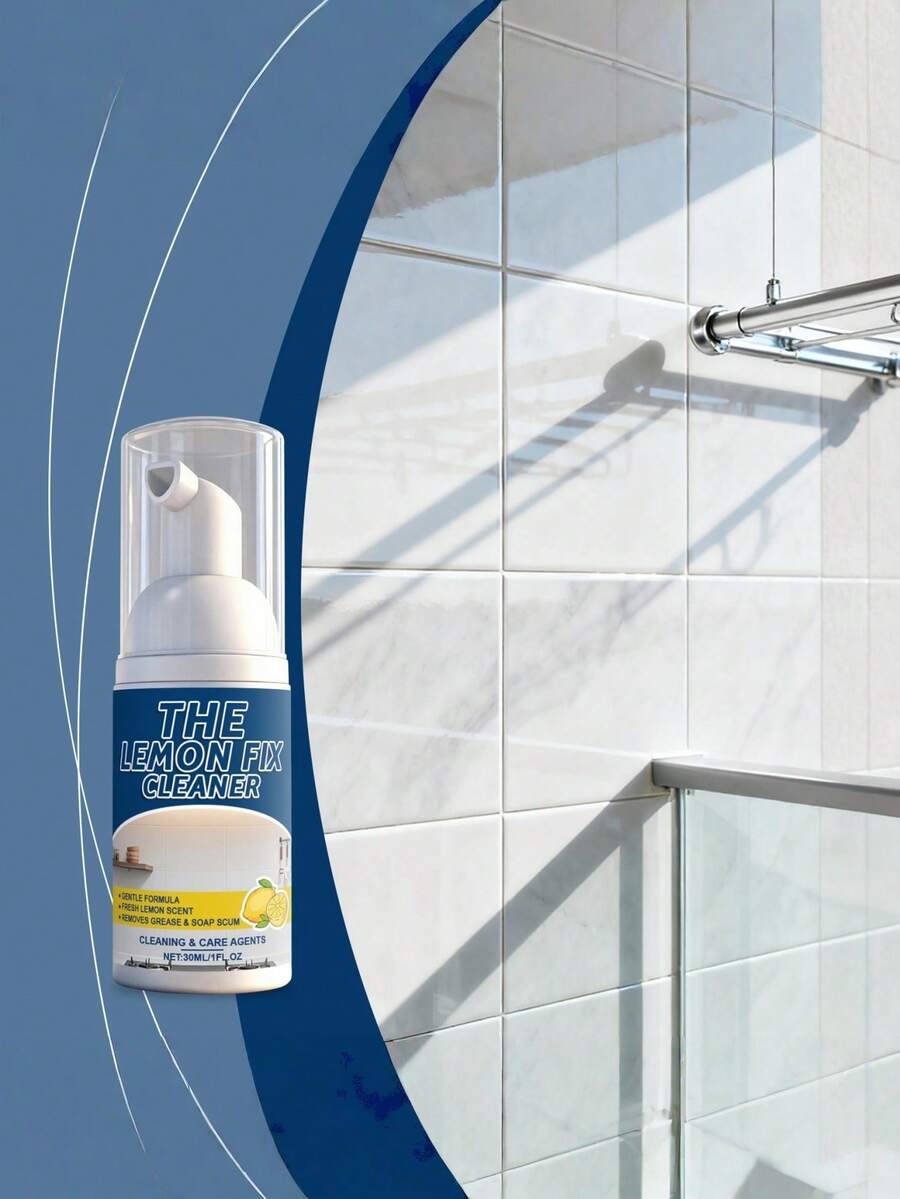 Lemon Brightening Cleaning Agent, Household Tile Cleaner For Scratch, Water Stain, Dirt Removal, Tile Renewal Spray - Liquid - View 1