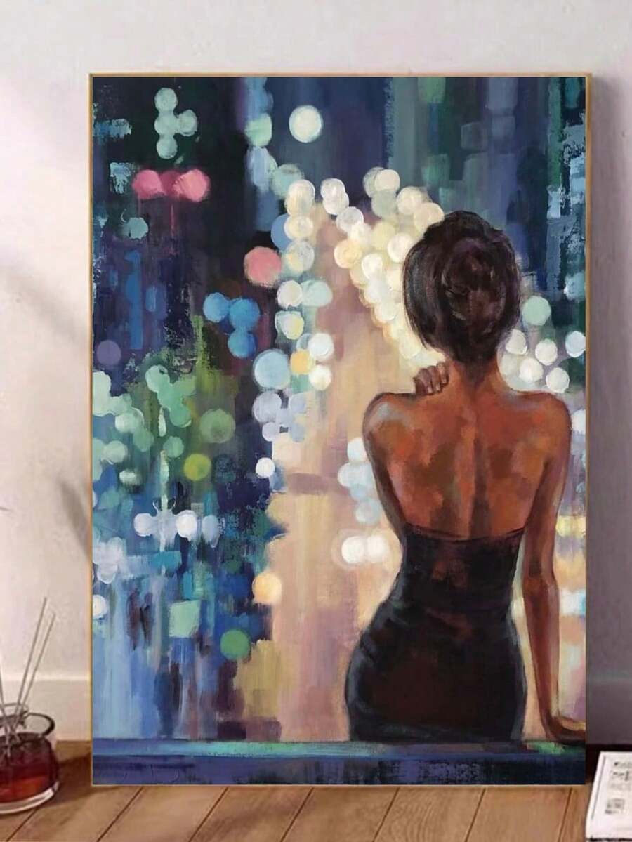 5D Diamond Painting Kit, Dreamy & Charming City Night Landscape, 5D Round Diamond Painting Full Drill Mosaic Painting Kit, Suitable For Beginners, Handmade DIY Diamond Painting Gem Art Home Wall Decor Gift