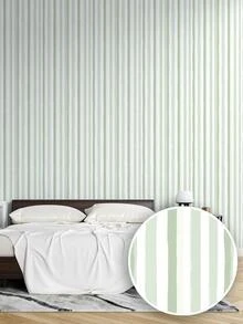 Decorative Adhesive Wallpaper For Bedroom, Living Room, Children's Room, Adult, 3.0 Meters, Striped, SMT0177 - Trắng 1 cái - Xem 1