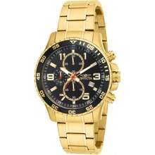 Invicta 16932 Men's Specialty Chronograph Yellow Gold Steel Watch - 黑色 - 查看 2