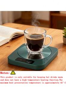 自动温控杯垫，电热咖啡杯垫，适用于办公桌，情侣、男女皆宜的酷炫情人节礼物，办公桌配件，简约加热器，光滑表面，智能咖啡保温器，情侣礼物，咖啡爱好者的理想之选。 - 彩色 - 查看 4