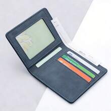 Card Holder Vertical Purse Mini Thin Short Money Pouch Coin Bag ,Travel Essential Bag ,Room Decor - Multicolor - View 1