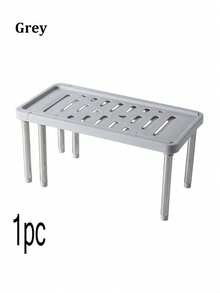 Expandable Kitchen Storage Rack, Detachable & Extendable Multi-Function Sink Organizer Rack, Cabinet Shelf, Wardrobe Shelf, Bathroom Shelf, Compact Adjustable Space-Saving Storage Rack For Kitchen, Living Room, Bedroom, Home Organization, Minimalist Style - Multicolor - View 10