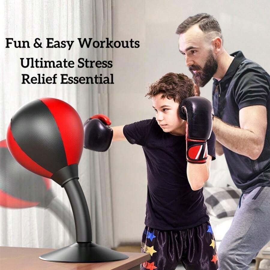 Desktop Punching Speed Ball, Adult Stress Relief Punch Ball - A - View 1