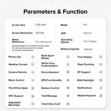 Đồng hồ thông minh màn hình cảm ứng thời trang, được thiết kế dành cho nam nữ trẻ tuổi cũng như các cặp đôi. Hỗ trợ gọi điện không dây, đếm bước chân, điều khiển nhạc và các chức năng theo dõi sức khỏe, tương thích với điện thoại Android/IOS, được trang bị pin 180mAh. Một lựa chọn quà tặng lý tưởng cho năm mới, Ngày Valentine, Lễ Phục Sinh và Giáng sinh. - Nhiều màu - Xem 9