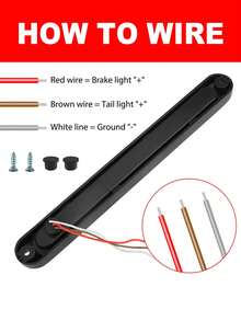 2pcs Car Side Lights, LED Light Strips, Edge Lights, Car Modifications, Red Lens Lights, Auxiliary Lights, Suitable For Various Car Models - A - View 6