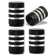 Tapas de válvula de neumático de coche, cubiertas de vástago de llanta de aleación de aluminio, tapas de vástagos de válvula impermeables Airdust para motocicletas, camiones y bicicletas CKHN - 4 piezas - morado - Ver 7