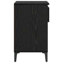 Schuhschrank, schwarz eichen optik, Holzwerkstoff, 102 x 36 x 60 cm, mit Schublade, mit mehreren Fächern, mit staubfreiem Design, für Flur und Eingangsbereich - Schwarz - Übersicht 8