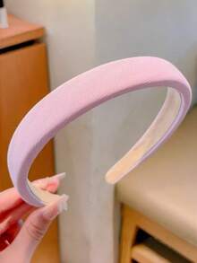 6 Stücke frische Schwamm Stirnbänder für Frauen, breite Stirnband Accessoires, vielseitig für Outdoor, Sommer - Verschiedenfarbig - Übersicht 4