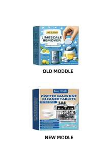 JAYSUING Tabletas efervescentes para la limpieza de la cal, limpieza y renovación de ollas y cafeteras con manchas resistentes y cal, surtido aleatorio de modelos nuevos y antiguos - Multicolor - Ver 7