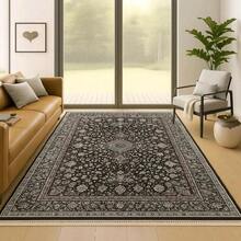 Plush Marble Area Rug Luxury Persian Ornate Design Non-Slip Machine Washable Living Room Bedroom Rug - Traditional Grey - View 12