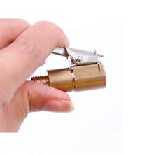 Conector de válvula de bomba de inflado de neumáticos de coche, portabrocas de aire, Clip de neumático, adaptador de bloqueo, boquilla de aire, pieza de válvula de rueda de neumático de latón HBMQ - 3 - Ver 4