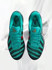 Nike Ja 3 Scratch 3.0– Men's Lifestyle Sneakers – Shoes For Man -Vintage-Spring & Summer-Inspired Running Shoes, Shock-Absorbing Comfort, Gym To Streetwear Casual Wear-Mother's Day Gifts-Father's Day Gift–HF2794 300 - Xanh Turbo/Đen/Trắng/Đỏ University - Xem 3