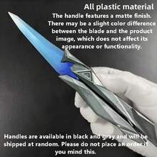New Ap-Ex Legends Game Peripherals Heirloom Collection Vol.2 Kunai Folding Plastic Model Toy, Non-Harmful Prop For Various Holiday GiftsThe Handle Features A Matte Finish. There May Be A Slight Color Difference Between The Blade And The Product Image, Which Does Not Affect Its Appearance Or Functionality. Handles Are Available In Black And Gray And Will Be Shipped At Random. Please Do Not Place An Order If You Mind This. - Multicolor - View 11