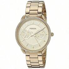 Fossil Tailor 女士金色表盘金色不锈钢表带腕表 ES4263 - 金色 - 查看 5