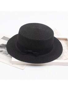 1顶波西米亚风编织爵士帽，适合度假和日常佩戴 - 彩色 - 查看 6