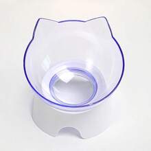 Protective Cat Neck Collar, Transparent Dual Pet Bowls For Cat Food And Water, Plastic Cat Bowls - 100ml - View 5
