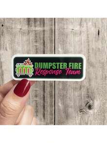 Dumpster Fire Response Team - Humorous Quote Vinyl Sticker Waterproof For Cars Laptops And More School Supplies Back To School - Multicolor - View 9