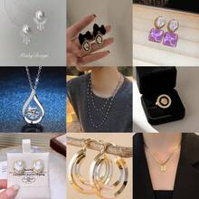 Cute Bow Earrings With Tassel, Fresh And Simple Design Versatile Women Jewelry,2 Pairs Of Women's Earrings,Fashionable Teardrop Shaped Women's Earrings. (Random Style)(Random Delivery) - 隨機的 - 查看 3