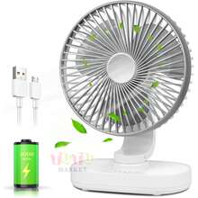 Ventilador PortáTil, Ventilador De Escritorio Multifuncional De Doble PropóSito, Ventilador Personal Silencioso, Ventilador De Escritorio PequeñO Para Dormitorio, Cocina Y Oficina, Ventilador De Escritorio Recargable Por USB, Funcionamiento Silencioso, Alto Flujo De Aire, Larga DuracióN De La BateríA, Regalos Para Damas De Honor, HabitacióN, DecoracióN De Dormitorio, Playa, Viaje, Para Hombres, Para Mujeres, Vacaciones - Blanco - Ver 12