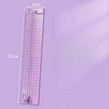 1/5pcs A4/A3 Paper Cutter, Portable Plastic Paper Trimmer, Mini Photo Cutting Tool, Manual Desktop Slide Cutting Blade, Back To School, School Supplies - Multicolor - View 3