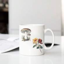 50张复古卡通蘑菇、植物和蝴蝶贴纸 - 透明PET材质，适用于日记本、冰箱、手机壳和DIY手工制作 - 50PCS - 查看 9