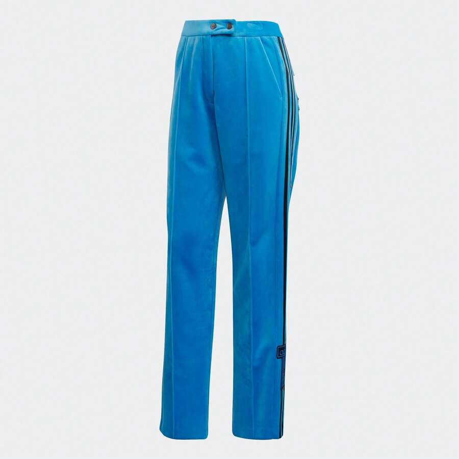 Adidas Women's Fashion Casual Zipper Straight Leg Pants, Spring/Autumn - Toba Blue - View 1