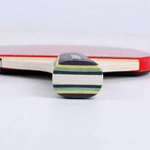 7pcs/Set 3D 210 Professional Table Tennis Racket, 1pc 5-Ply Solid Wood Blade + 6pcs 3-Star Training & Competition Table Tennis Balls, Suitable For Match And Practice - Multicolor - View 8