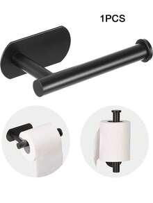 1/2pcs Self-Adhesive Curtain Rod Holders, No Drill Curtain Tie Backs, Paper Towel Holder, Roller Towel Rack, Curtain Pull Hooks, Curtain , Suitable For Home Use - Pole - View 14