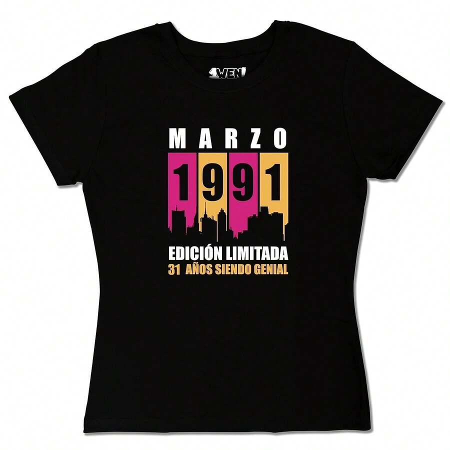 T-shirt, Camiseta, Playera para pleños CITY playera personalizada para dama, regalo para ella, regalo dama (CH) - Negro 2 - Ver 1